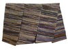 A Wide Sakiori Obi: Rag Woven Kimono Sash in Muted Mottled Colors