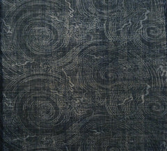 A Length of Katazome Dyed Cotton: Very Rare Rain Dragons