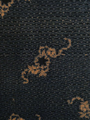 A Length of Rare Orange Ground Narumi Kongata: Katazome as Shibori