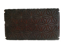 A Hand Carved Itajime Board: Specialized Dyeing Tool