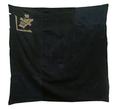 A Patched and Mended Furoshiki: Resist Dyed