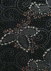 A Length of Katazome Dyed Cotton: Paulownia and Arabesques