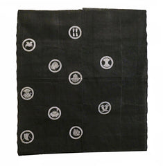 A Two Panel Fragment Taken from a Kyogen Costume: Resist Dyed Hemp Cloth