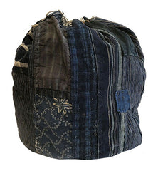 A Large, Rustic Komebukuro of Very Good Quality: Old Cottons
