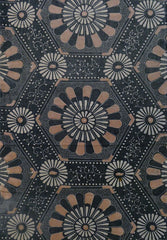 A Length of Katazome Dyed Cotton: Large Scale and Bold Design