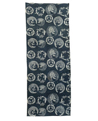 A Length of Katazome Dyed Cotton: A Field of Roundels