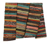 A Multi-Colored Sakiori Obi: Rustic Rag Woven Kimono Sash