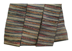 A Striped Sakiori Obi: Rag Woven Kimono Sash