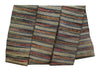 A Striped Sakiori Obi: Rag Woven Kimono Sash