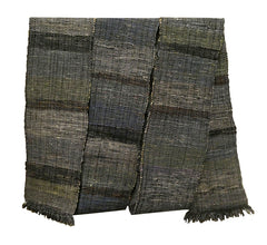 A Rag Woven Sakiori Obi: Subtle Grey Tones