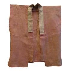 A Faded and Softly Toned Safflower Dyed Han Juban: Hemp or Ramie