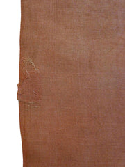 A Length of Safflower Dyed Hemp or Ramie: Extremely Finely Hand Plied and Woven Cloth
