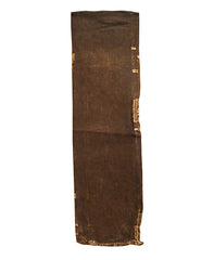 A Stitched and Repaired Sakabukuro: Kaki Shibu Dyed Cotton Sake Filter
