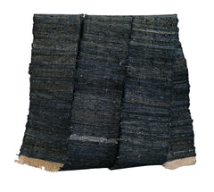 A Rustic, Old Beautifully Woven Sakiori Obi: Wiry Bast Fiber Warp