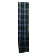 A Length of Blue on Blue Plaid Cotton: Luminous Indigo