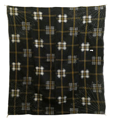 A Sashiko Stitched Furoshiki: Plaid Kasuri Base Cloth and Fanciful Embroidery