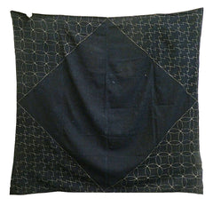 A Sashiko Stitched Indigo Dyed Furoshiki: Well-Worn