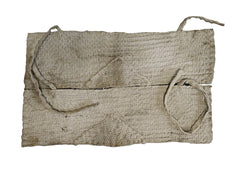 A Pair of Densely Sashiko Stitched Heel Guards: Highly Textured