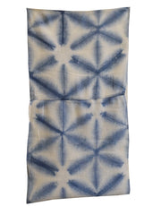A Sekka Itajime Diaper: Folded and Clamped Shibori