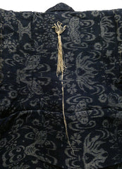 A Child's Hemp or Ramie Jofu Kasuri Kimono: Elaborate Semamori