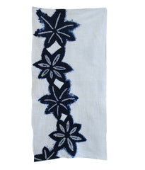 A Length of Shibori Dyed Cotton: Chain of Maple Leaves