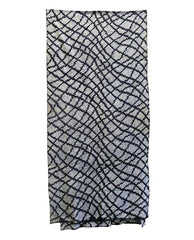 A Massive Piece of Indigo Dyed Shibori: Undulating Pattern