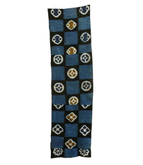 A Length of Shibori Dyed Cotton: Stenciled Squares