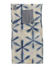 A Patched Sekka Itajime Shibori Diaper: Indigo