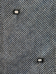 A Length of Indigo Dyed Cotton Shibori: Minimalist Pattern