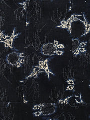 A Long Pieced Cloth of Narumi Kongata: Rich Indigo Tones in Faux Shibori