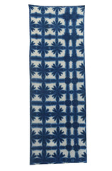 A Length of Itajime Dyed Cotton: Flower Grid
