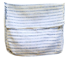 A Mame "Bean" Shibori Pouch: Gauzy Cotton