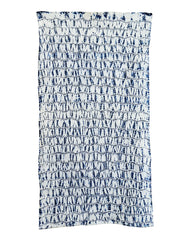 A Sample of Fine Shibori Dyed Cotton: Undulating Stitched Lines