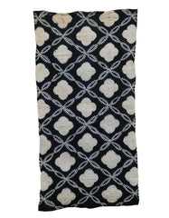 A Length of Shibori Dyed Cotton: Four Petaled Flower Forms