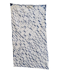 A Sample of Fine Shibori Dyed Cotton: Diagonal Stitched Pattern