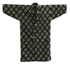 A Cotton Shibori Long Jacket: Repeated Diamond Pattern