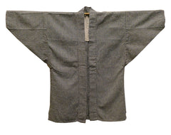 A Black and White Checked Haori: Small Pattern in Cotton