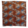 A Large, Commercially Produced Cotton Futon Cover: Realistically Depicted Marine Life