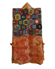 A Child's Intensely Pieced Crepe Silk Undergarment: Kaleidoscopic Patterns