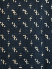A Length of Indigo Dyed Hemp or Ramie: Katazome Mimicking Kasuri