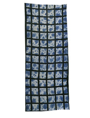 A Length of Two Process Dyed Cloth: Shibori and Stencil