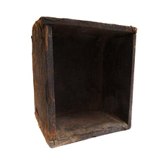 A Paper Covered Wooden Grain Measure: Amazing Patina from Age