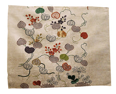 A Fragment of an Edo Period Luxury Kimono: Expert Embroidery and Couching