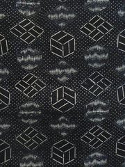 A Length of Deep Toned Katazome: Interesting Geometric Pattern
