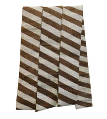 A Cotton Festival Obi: Resist Dyed Diagonal Stripes