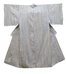 A Hand Dyed Shibori Yukata: Beautiful Example of Arimatsu Dyeing