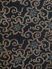 A Length of Katazome Dyed Cotton: Rare Clematis Pattern