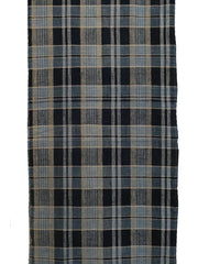 A Length of Beautifully Designed and Colored Plaid Cotton: Hand Spun Yarns