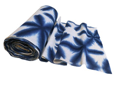 An Extra Long Bolt of Itajime Shibori: 19.5 yards or 18 meters