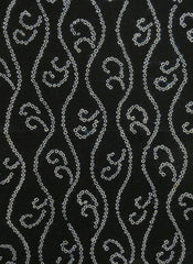 A Length of Shibori Dyed Cotton: Curly Tatewaku